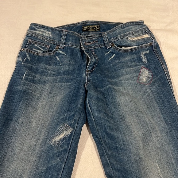 Seven 7 jeans size 29 wide leg bottoms - Picture 2 of 11